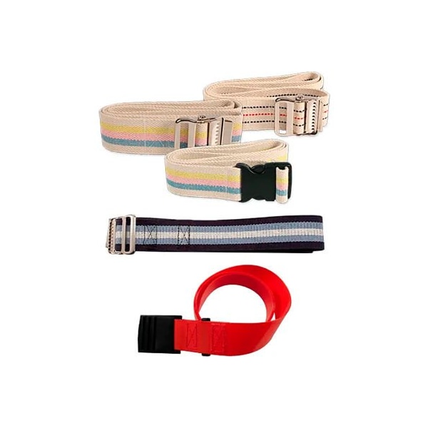 Dynarex Dynarex Gait Belt W/ Metal Buckle, 60inL x 2inW, Multicolor, 36 Pcs 4353 - main